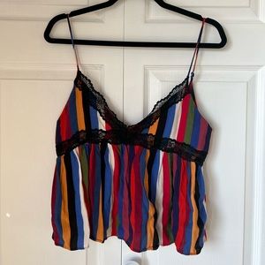 Striped Spaghetti Strap